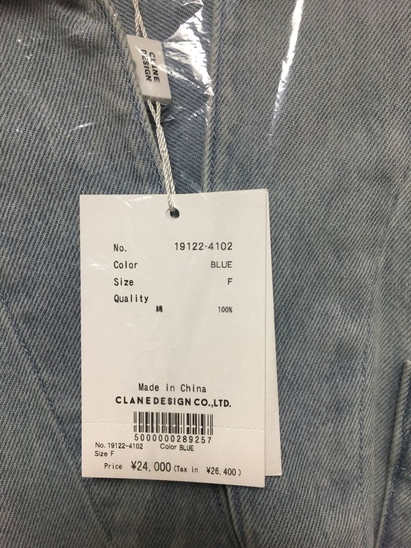 新品未使用　CLANE クラネDENIM OVER SKIPPER SHIRTS