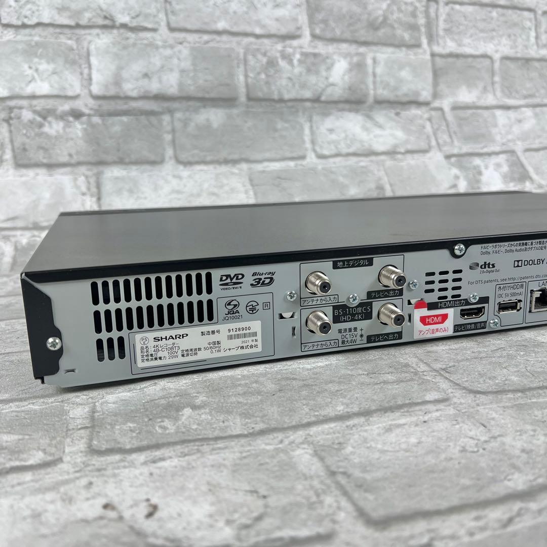 SHARP シャープ AQUOS 4B-C10BT3 ブルーレイレコーダー