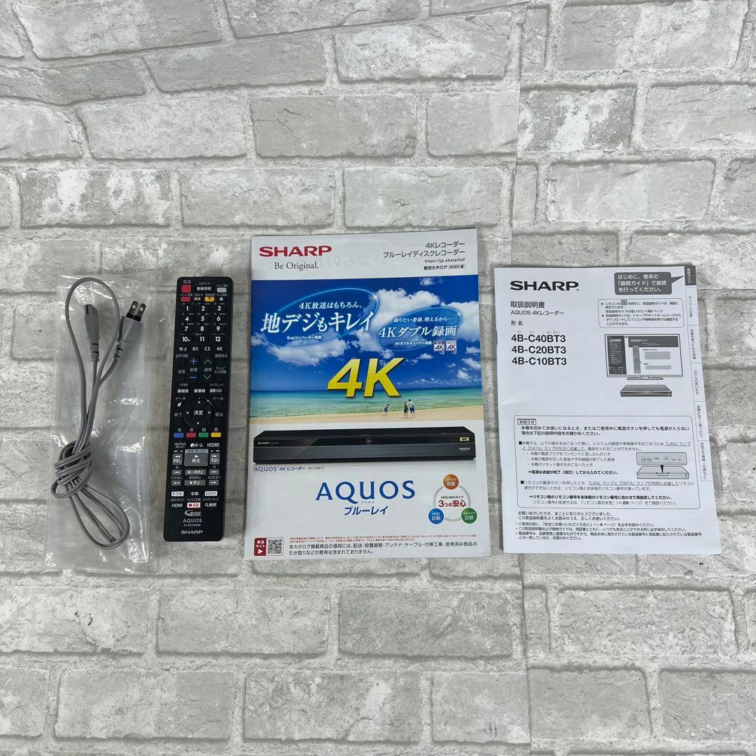 SHARP シャープ AQUOS 4B-C10BT3 ブルーレイレコーダー