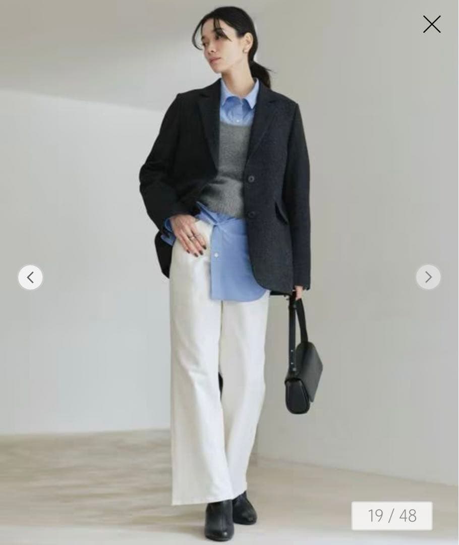 グリーンレーベルリラクシング　ウーリー テーラード ジャケット