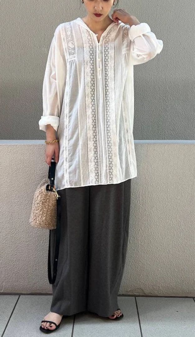 【まるさん専用】Curensology コットンレーヨンレースチュニック