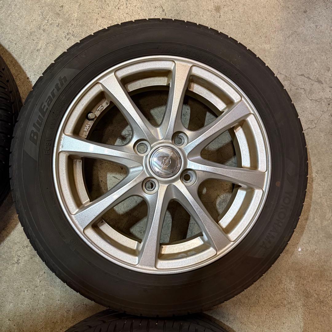 送料込み！ ホンダ N-WGN 155/65R14 夏タイヤ ホイール セット