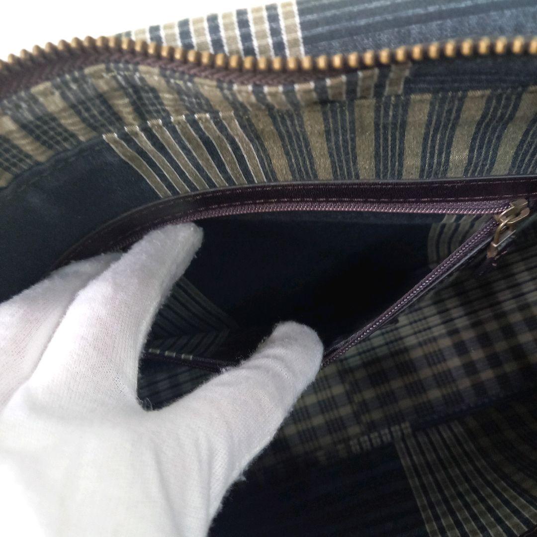 美品✨マザーハウス アンティーク ショルダーバッグ B5 ダークブラウン レザー