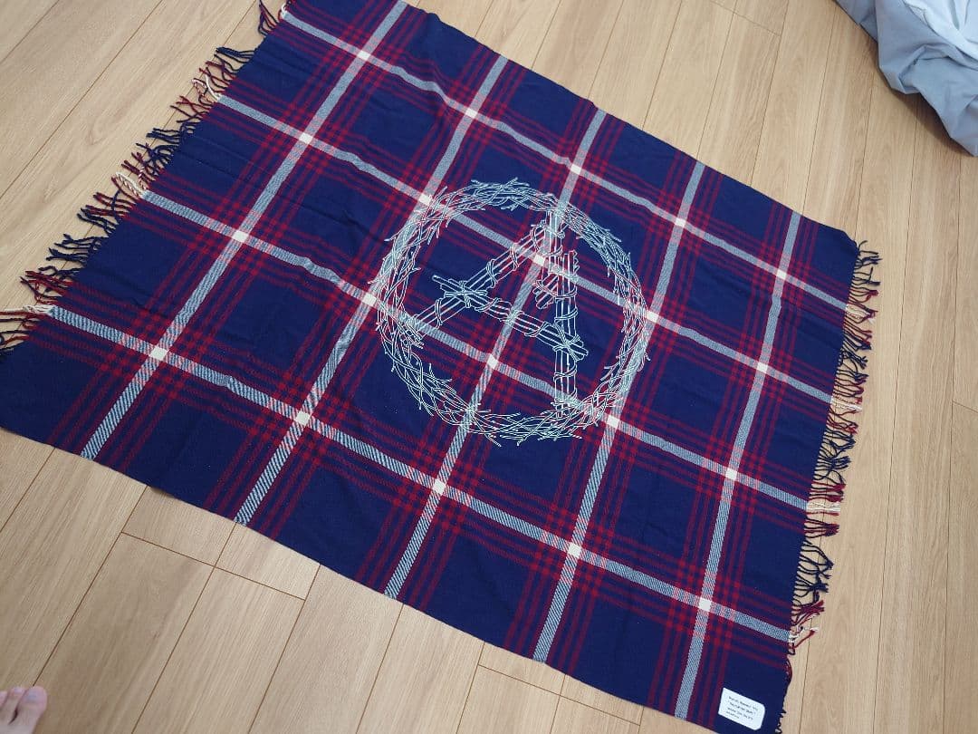 マウンテンリサーチ 大判チェックストール ショール ブランケット 14AW