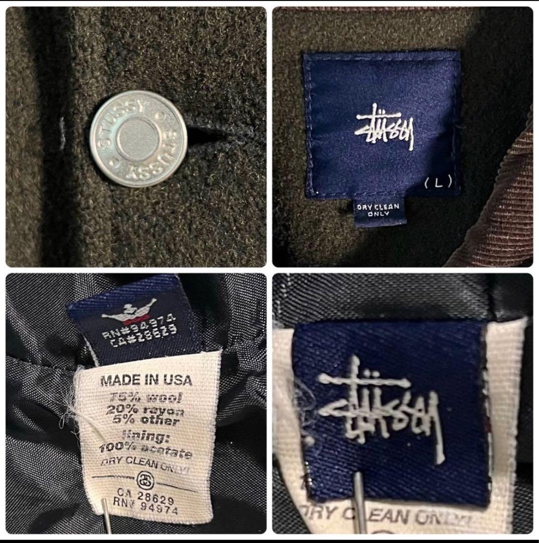OLD STUSSY カバーオール USA製 コーデュロイ カーキ