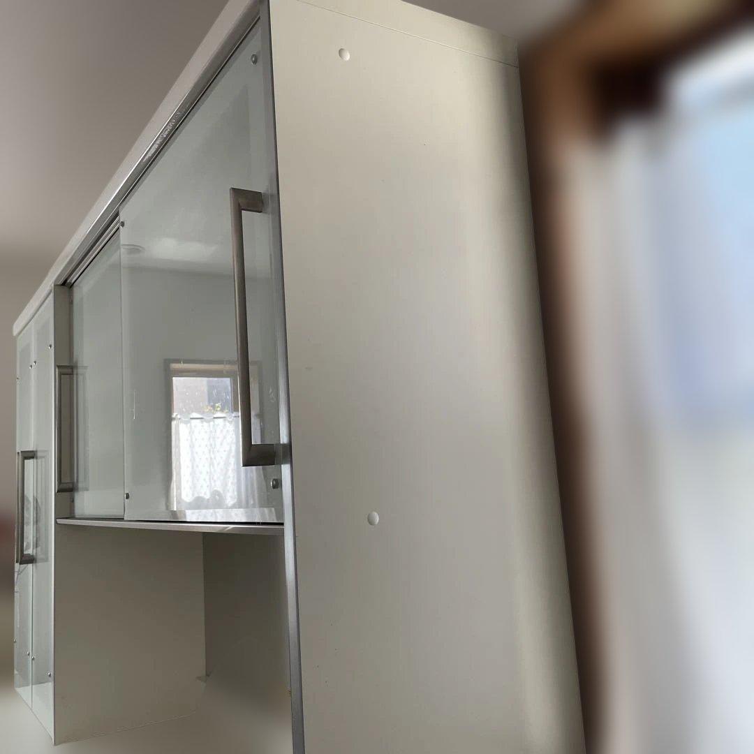 に*ん様 【大容量】Pamouna FDseries食器棚　パールホワイト　幅1