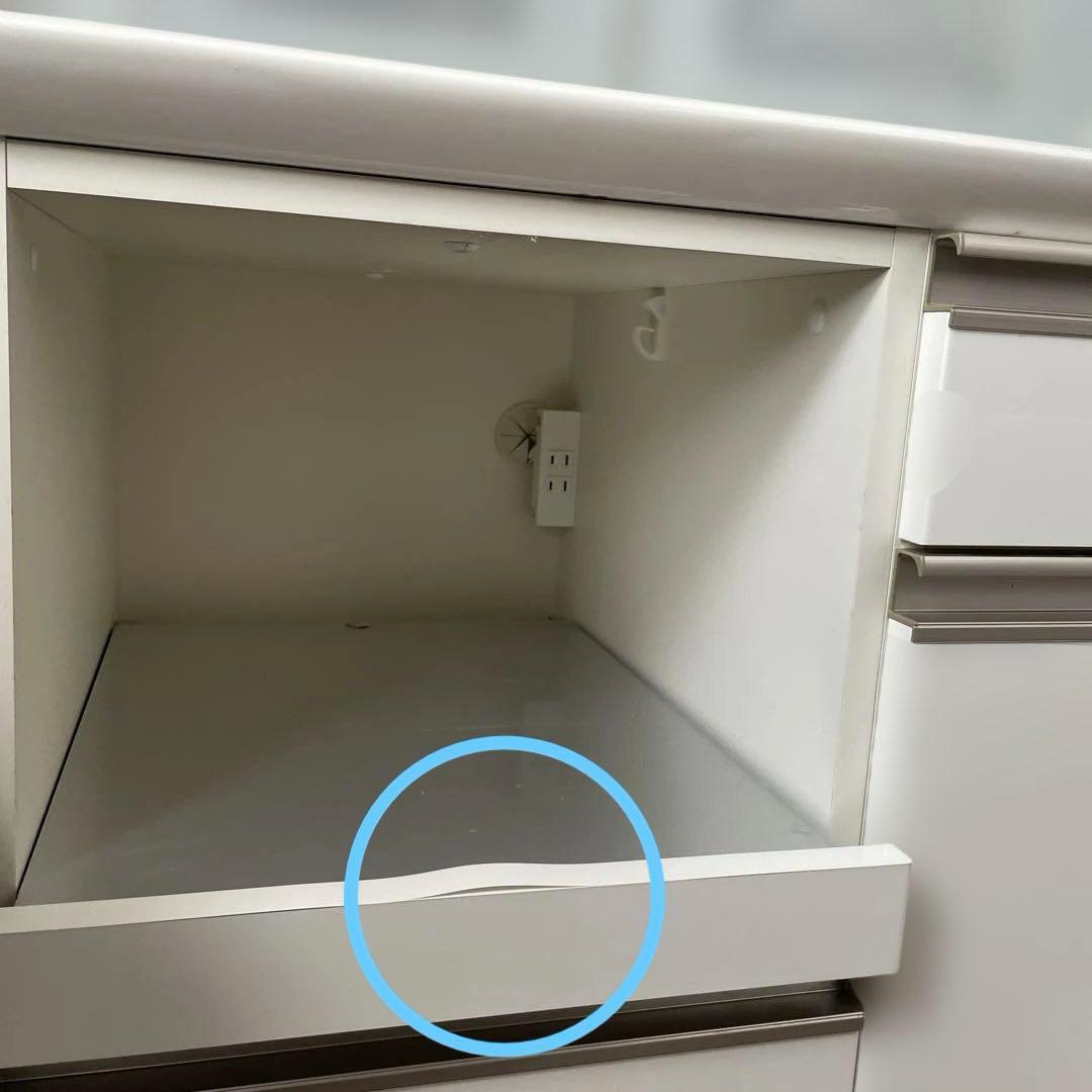 に*ん様 【大容量】Pamouna FDseries食器棚　パールホワイト　幅1