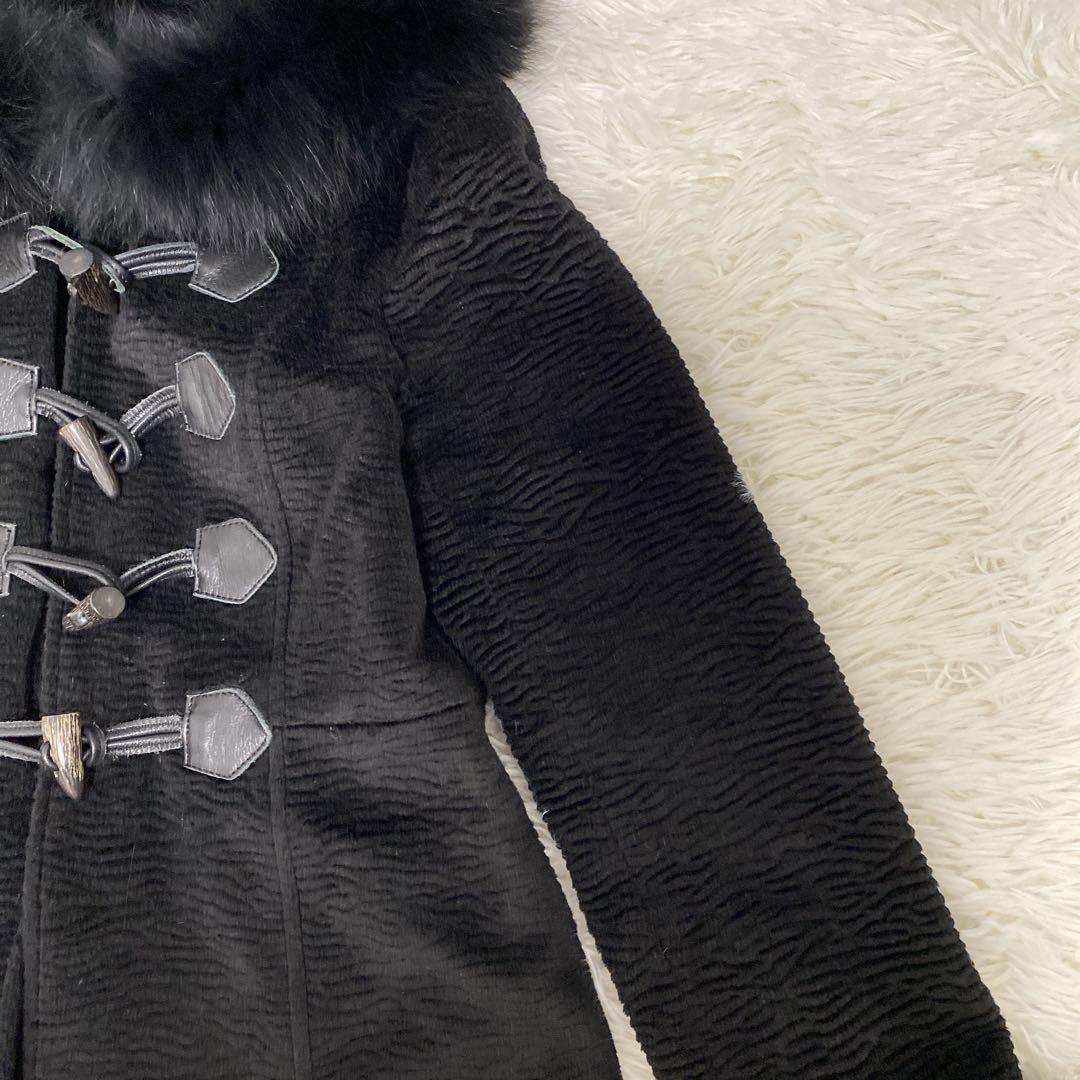 極美品 グレースコンチネンタル フォックスファー ダッフル風コート エレガント