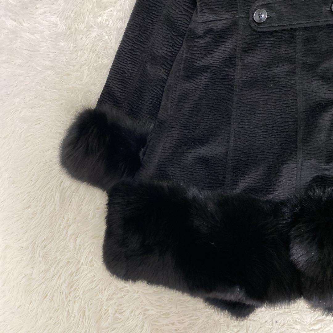 極美品 グレースコンチネンタル フォックスファー ダッフル風コート エレガント