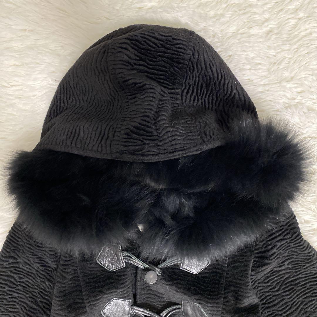 極美品 グレースコンチネンタル フォックスファー ダッフル風コート エレガント