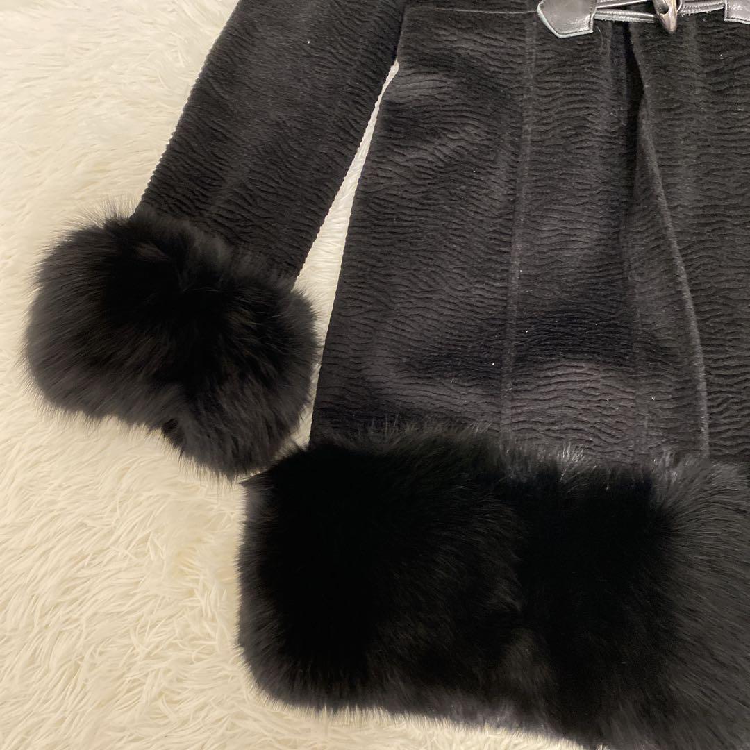 極美品 グレースコンチネンタル フォックスファー ダッフル風コート エレガント