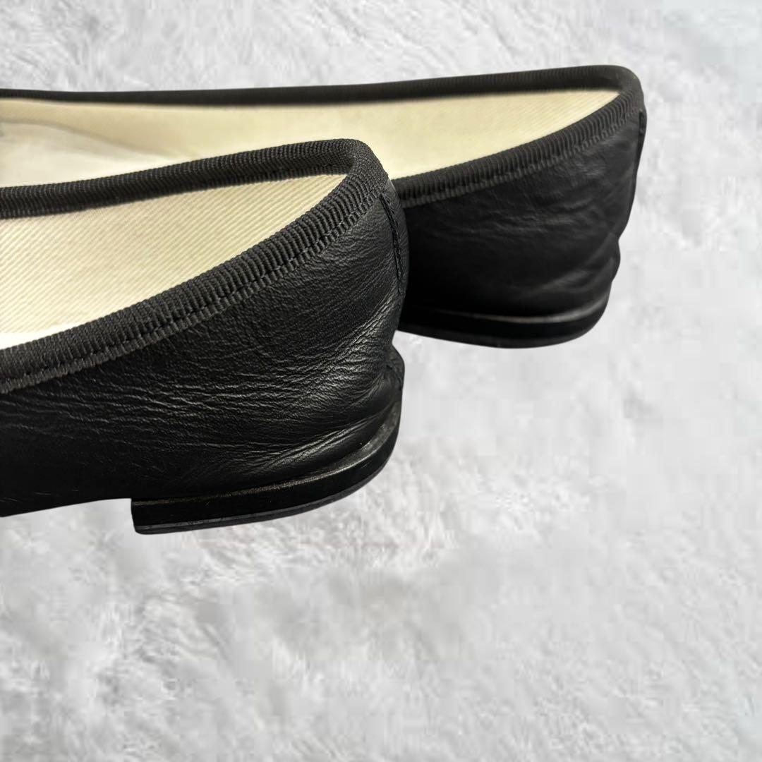 レペット repetto サンドリオン バレエシューズ 38 ブラック レザー