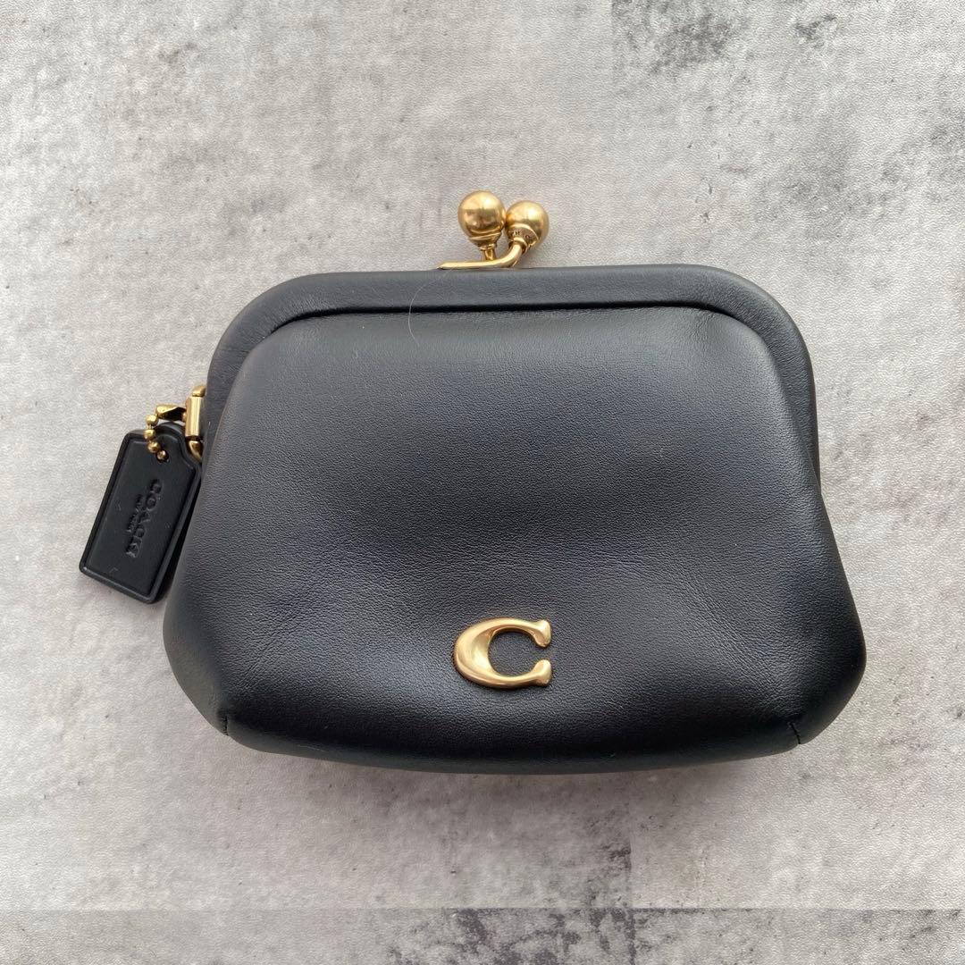 COACH キスロック パース ブラック
