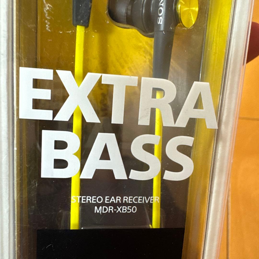 ソニーSONYイヤホンMDR-XB50 カナル型イエロー