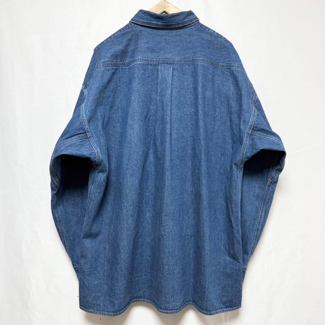 サイズ5！AURALEE セルビッチライトオンスデニムシャツ