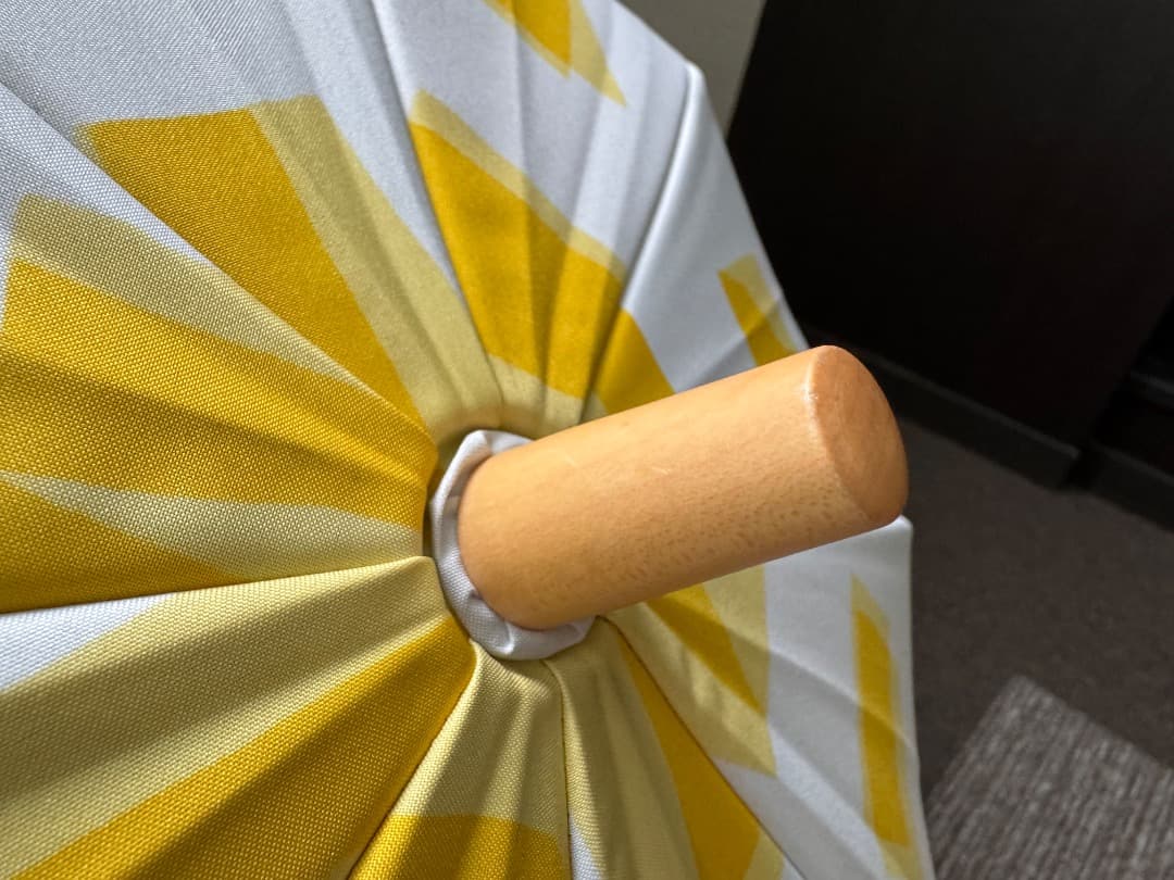 ※emi【美品】サンバリア100／長傘 Sサイズ（イエロー_キューブ）