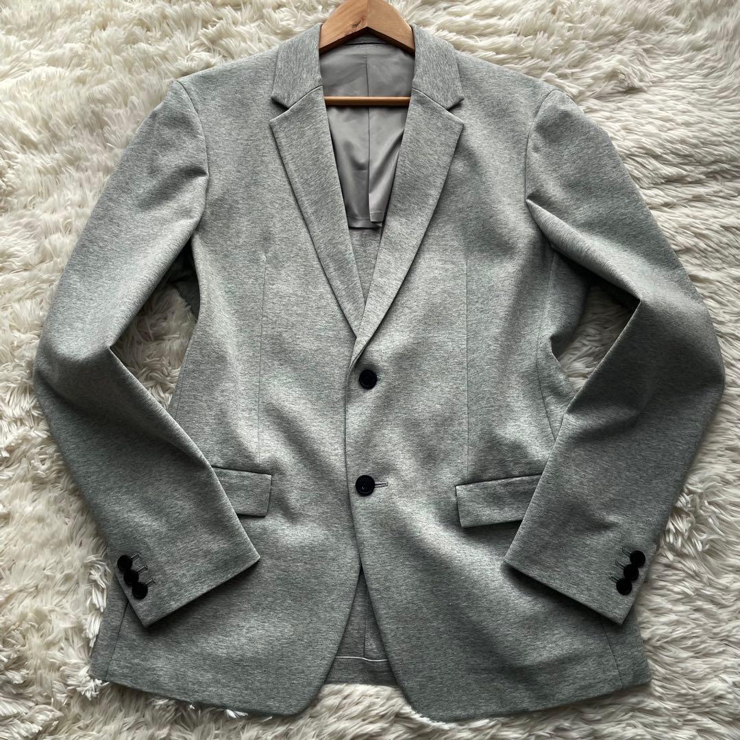極美品✨セオリー　セットアップ　スーツ　ストレッチ　ジャージー素材　グレー　L