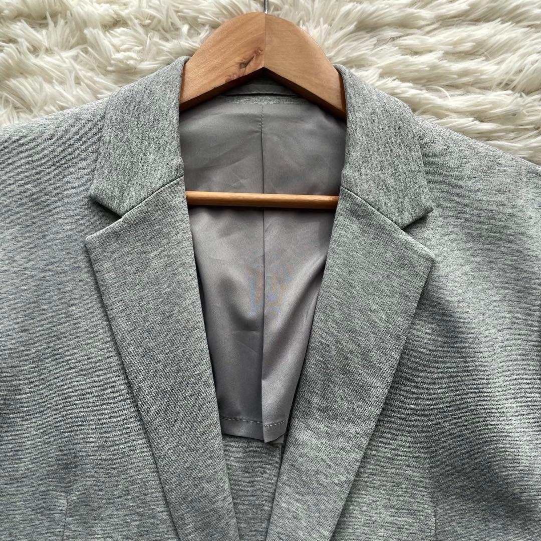 極美品✨セオリー　セットアップ　スーツ　ストレッチ　ジャージー素材　グレー　L