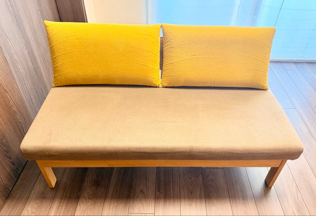 肘無し2人掛けソファ