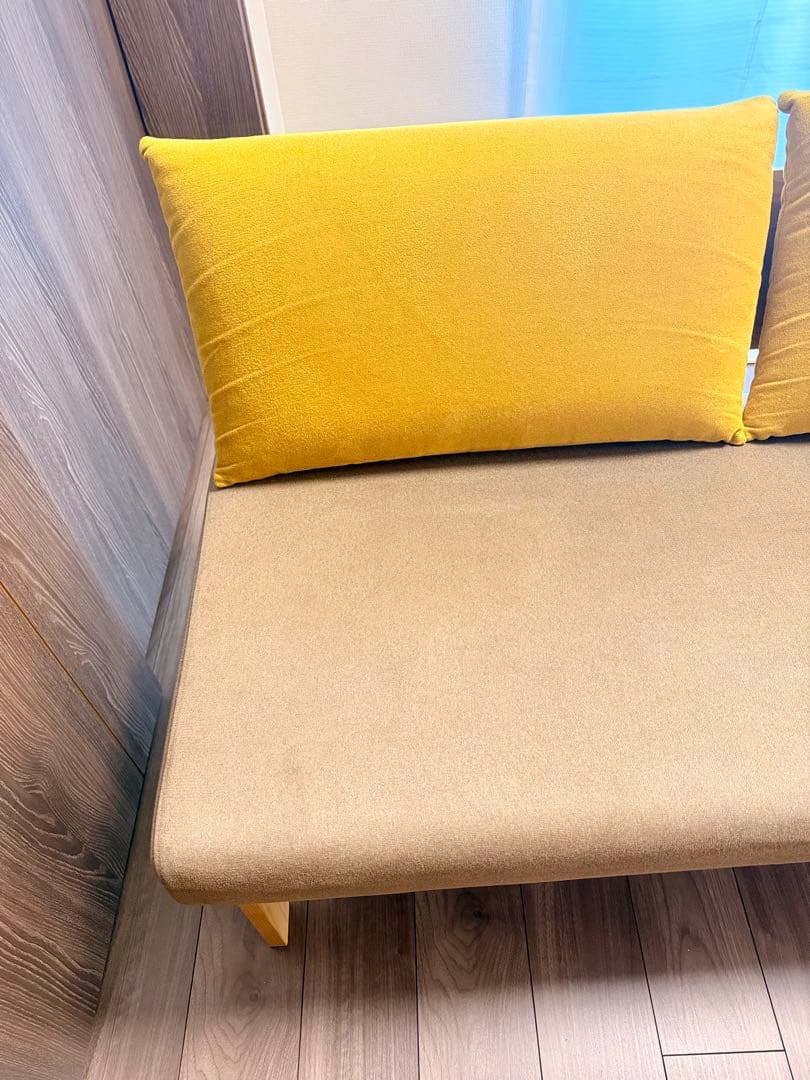 肘無し2人掛けソファ