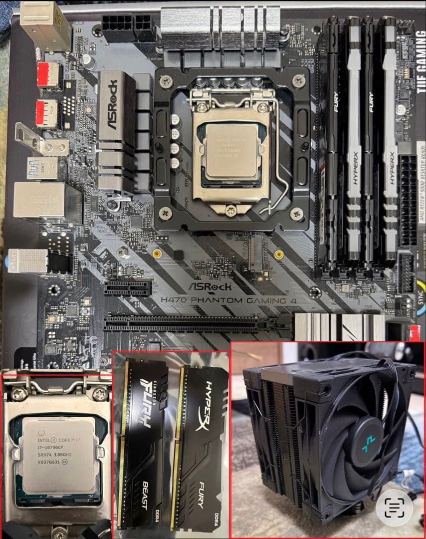 s*f様 【セット売り】ASRock H470 PHANTOM(MB)+CPUそ