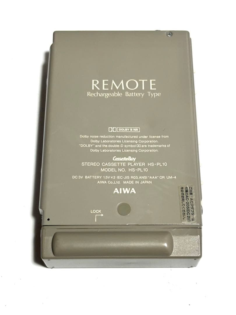 AIWA カセットプレーヤー HS-PL10 ジャンク品