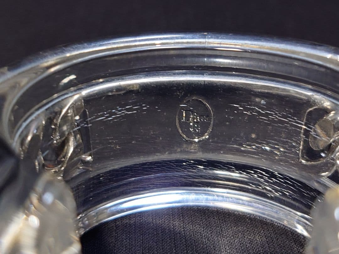 Christian Dior アクリル✕チェーン バングル