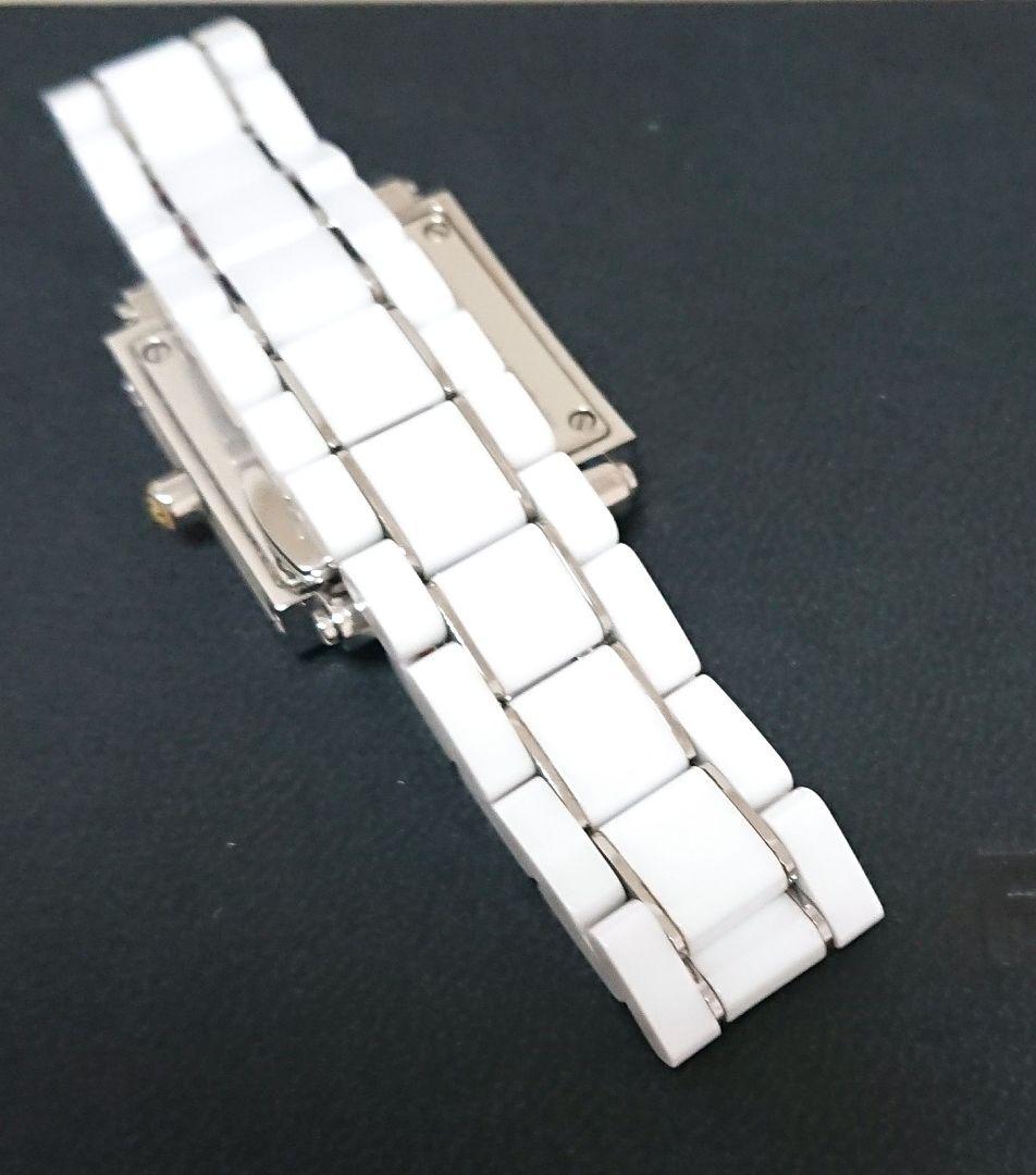 【美品】【希少】FENDI 　12pダイヤシェル　セラミック　レディース腕時計