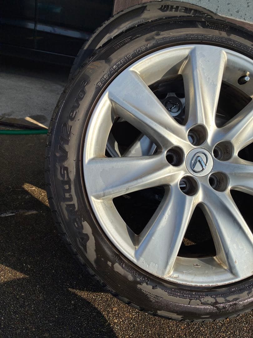 純正ホイール　レクサス600h 245/45ZR19 夏タイヤ 5スポーク