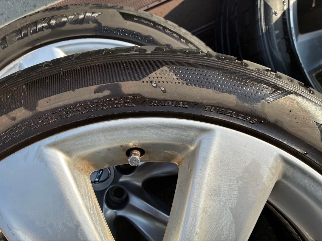 純正ホイール　レクサス600h 245/45ZR19 夏タイヤ 5スポーク