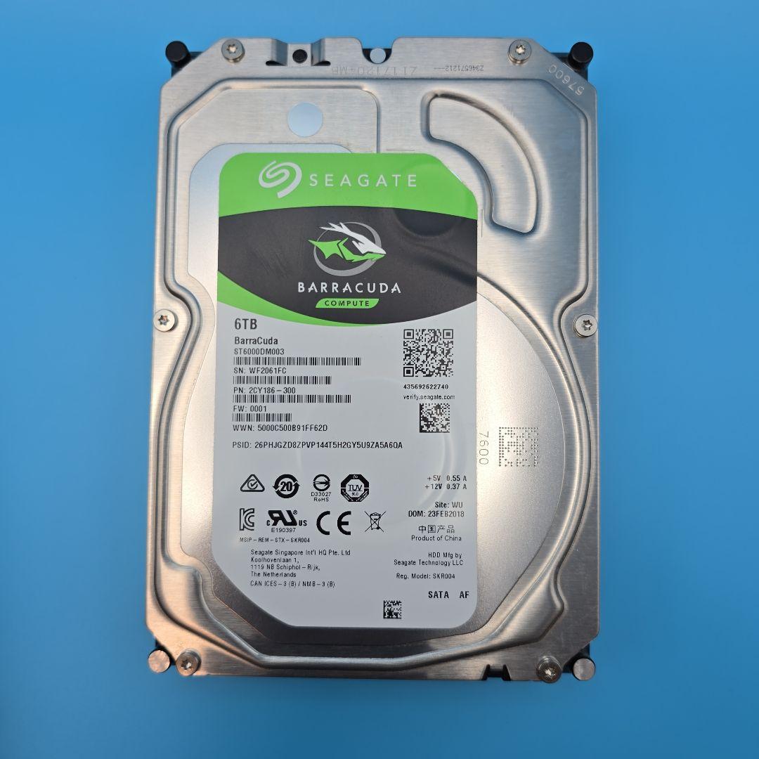 Seagate 6TB HDD × 2台セット (ST6000DM003)
