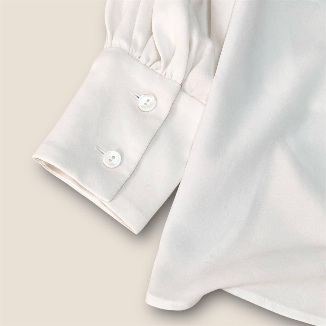 [美品]VERMEIL par iena バックサテンケープブラウス イエナ