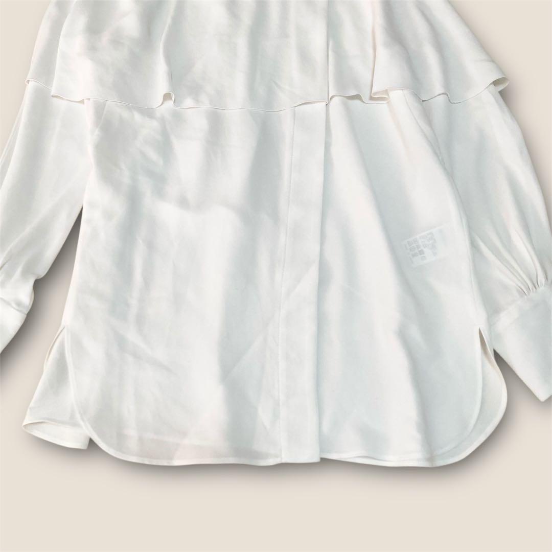 [美品]VERMEIL par iena バックサテンケープブラウス イエナ