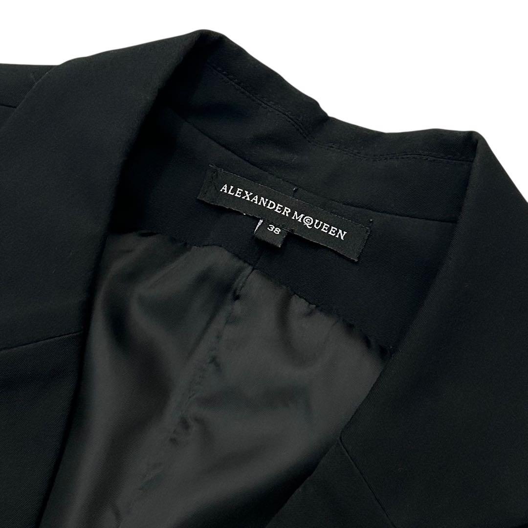 00s ALEXANDER McQUEEN ブラックジレ ジャケット 本人期