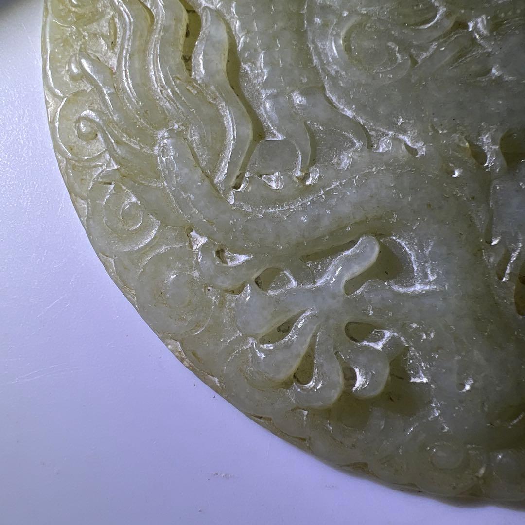 白砡　彫刻　直径約9㎝　75g 東Y7-1020☆2Fタサオ