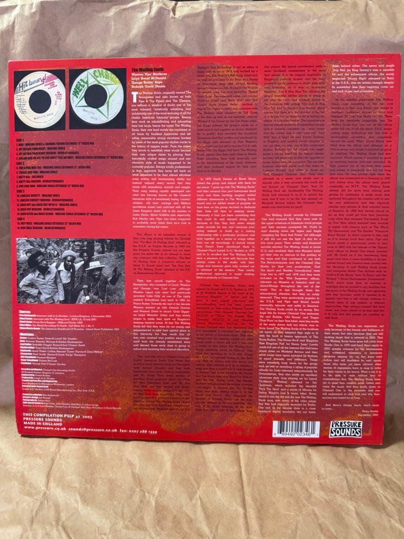 Wailing Souls At Channel One レゲエ2LP