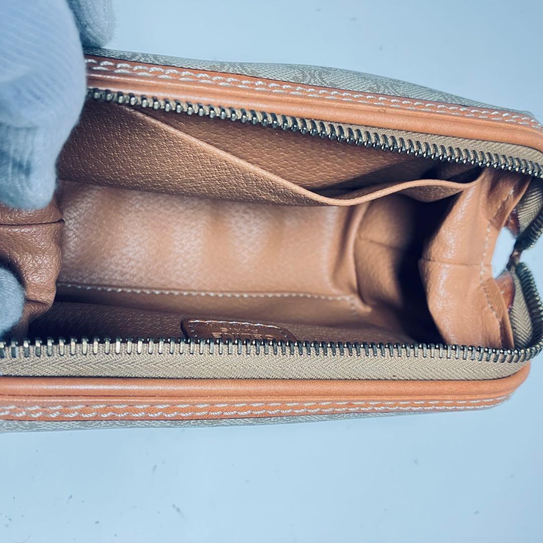 極美品セリーヌ CELINE ポーチ マカダム PVC ゴールド金具　Sサイズ