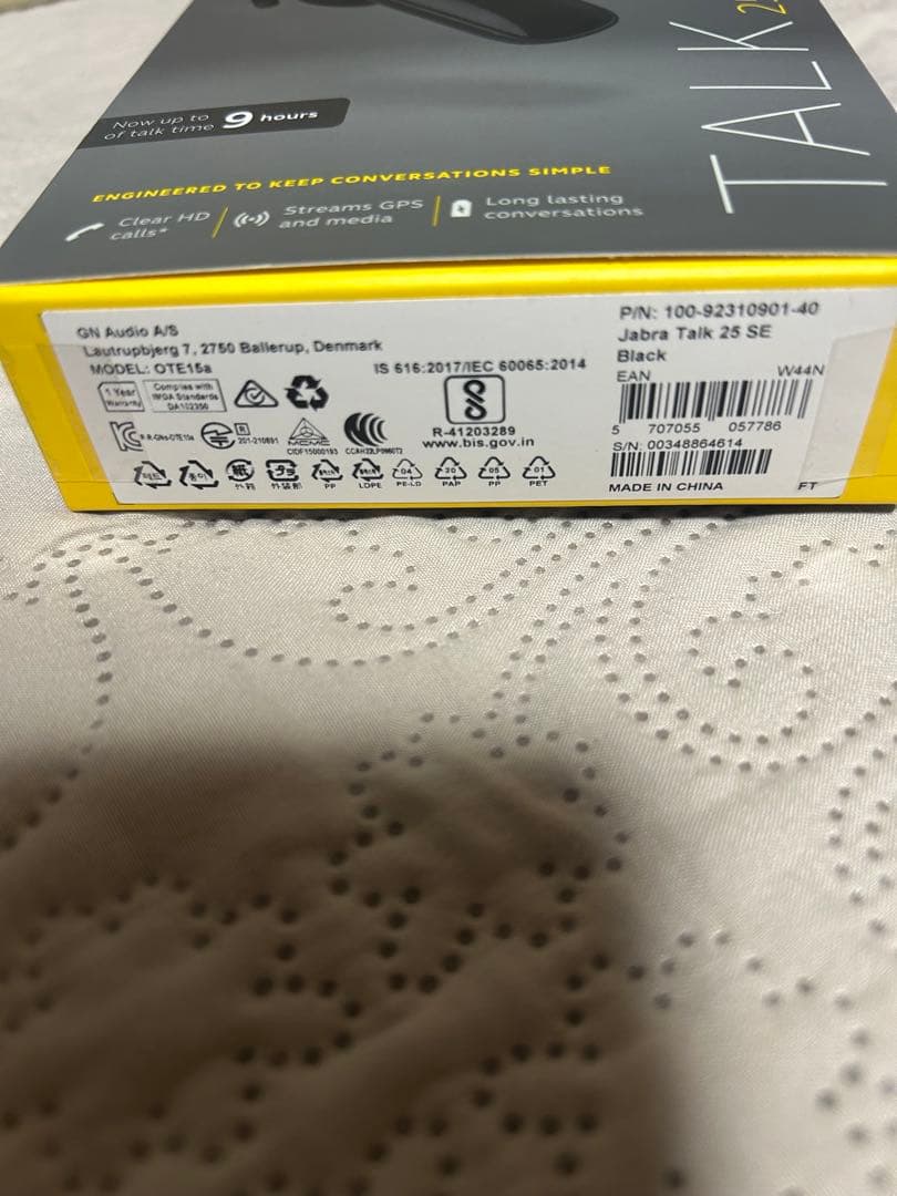 Jabra TALK 25 SE Bluetoothヘッドセット ブラック 新品
