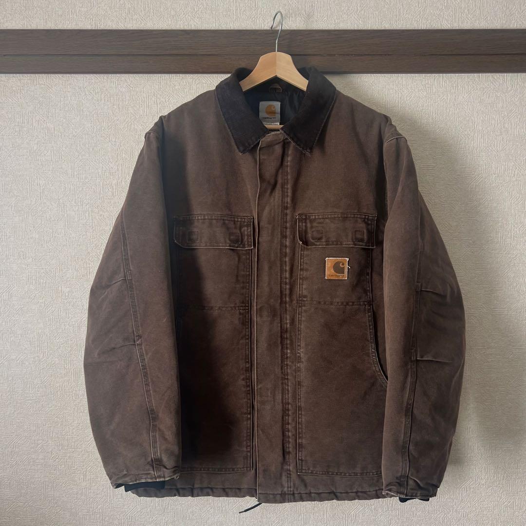 【美品】Carhartt トラディショナルジャケット ブラウン ダックジャケット
