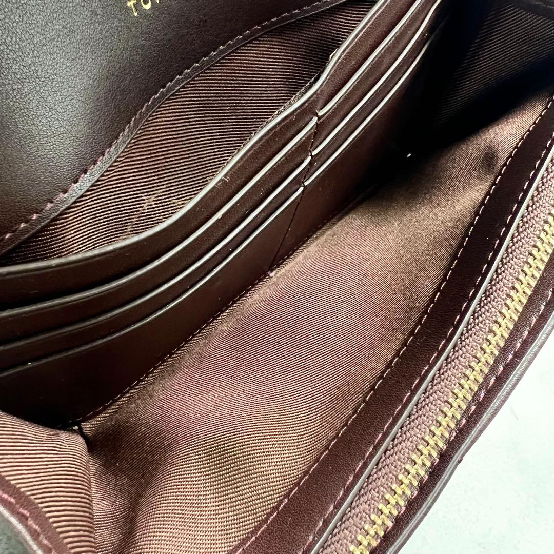 専用　TORY BURCH ターンロック ブラウン 長財布 8194