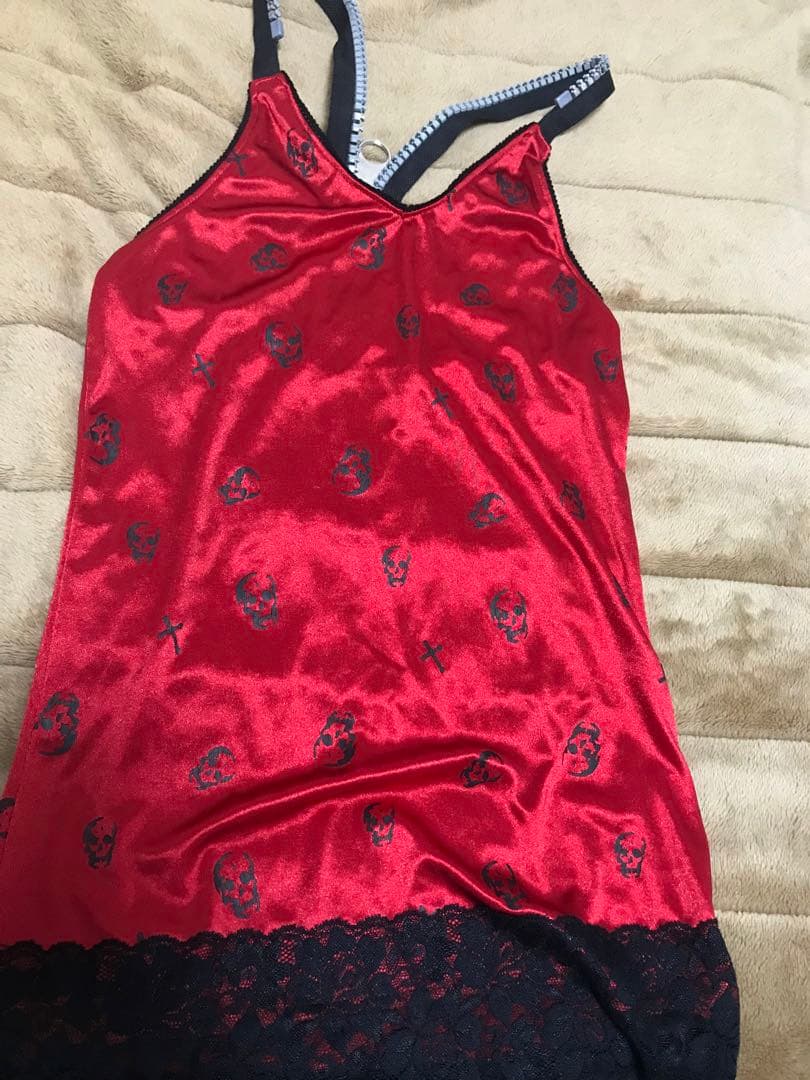 GLAVIL ジップアップ スカルキャミソール 平成ギャル 激レア