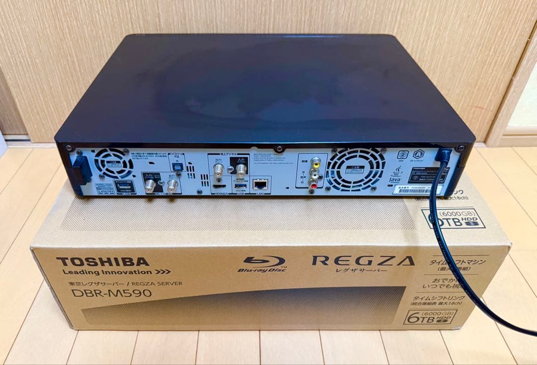 【ジャンク】　TOSHIBA REGZA DBR-M590 6TB