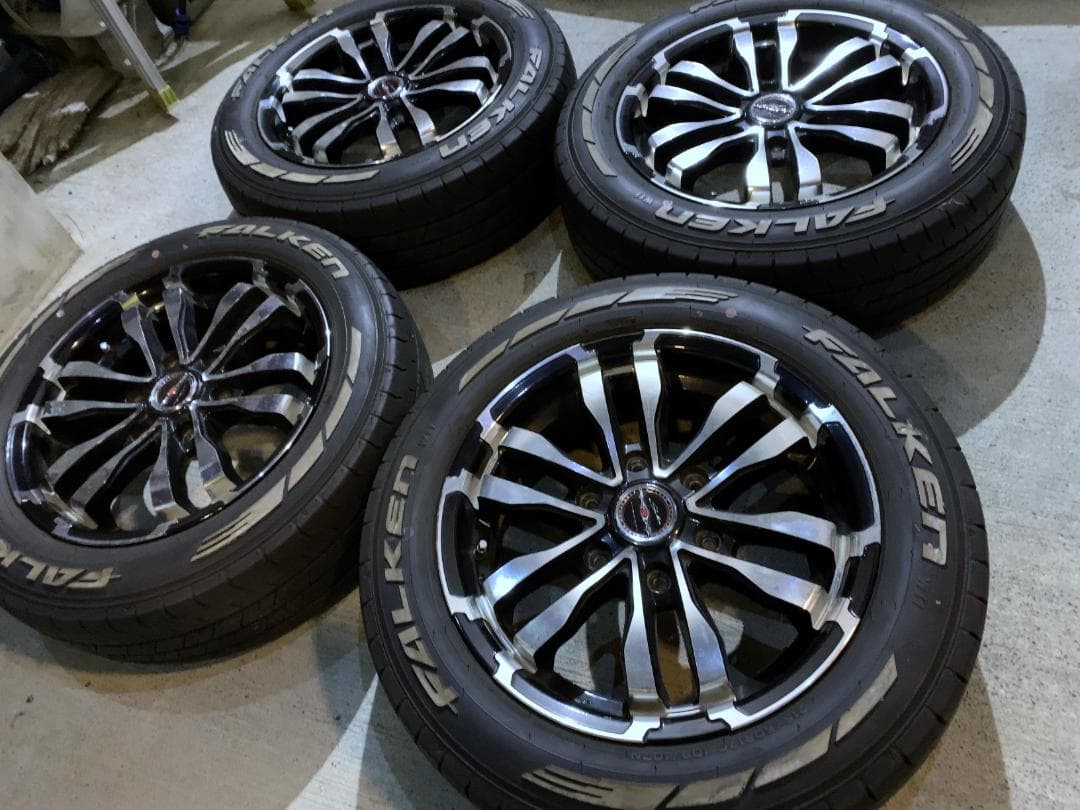 26-002 200系ハイエース AME ＆ ファルケン W11 ホイールタイヤ