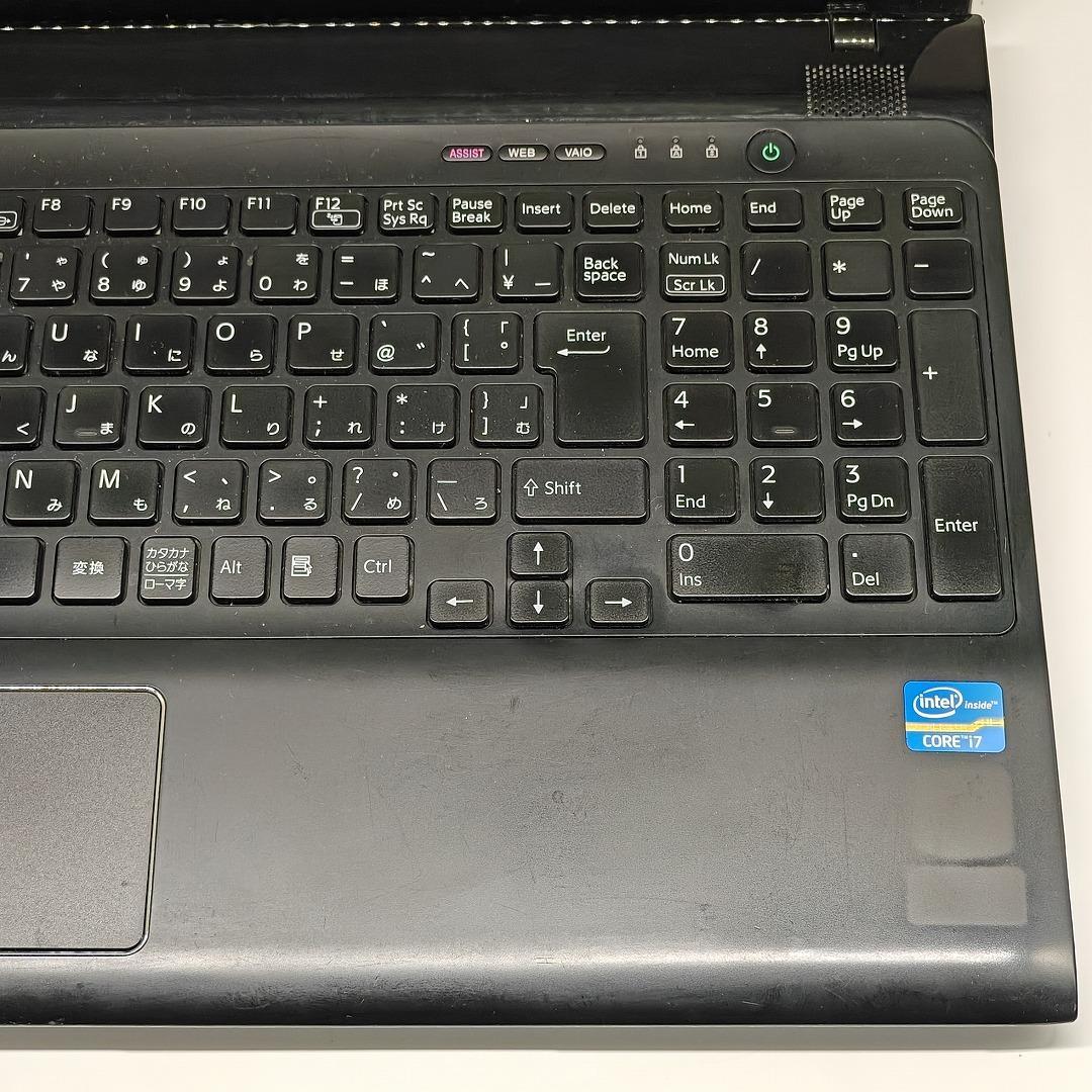 【VAIO】SVE 高速i7 新品SSD256GB 8GB ブラックノートPC