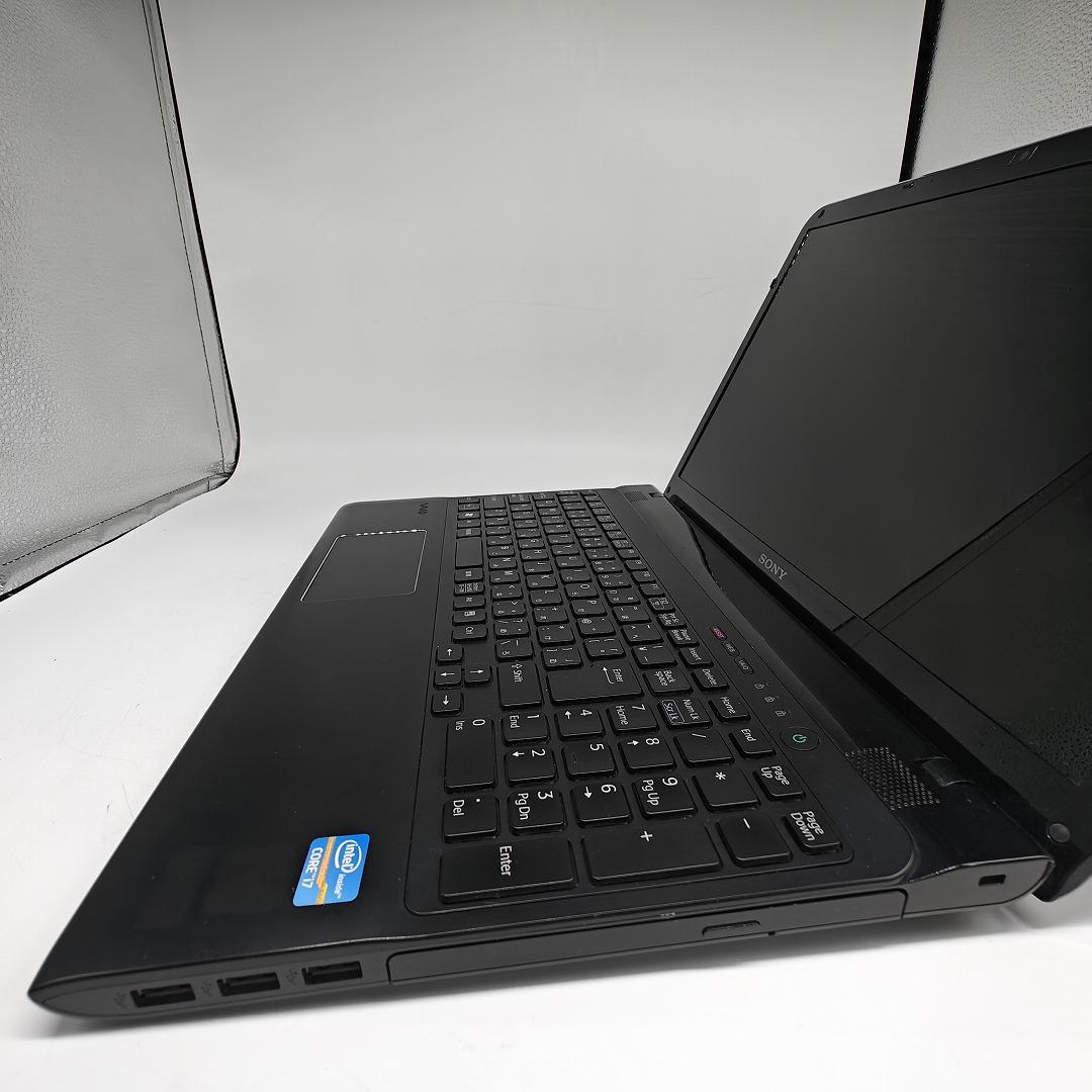 【VAIO】SVE 高速i7 新品SSD256GB 8GB ブラックノートPC