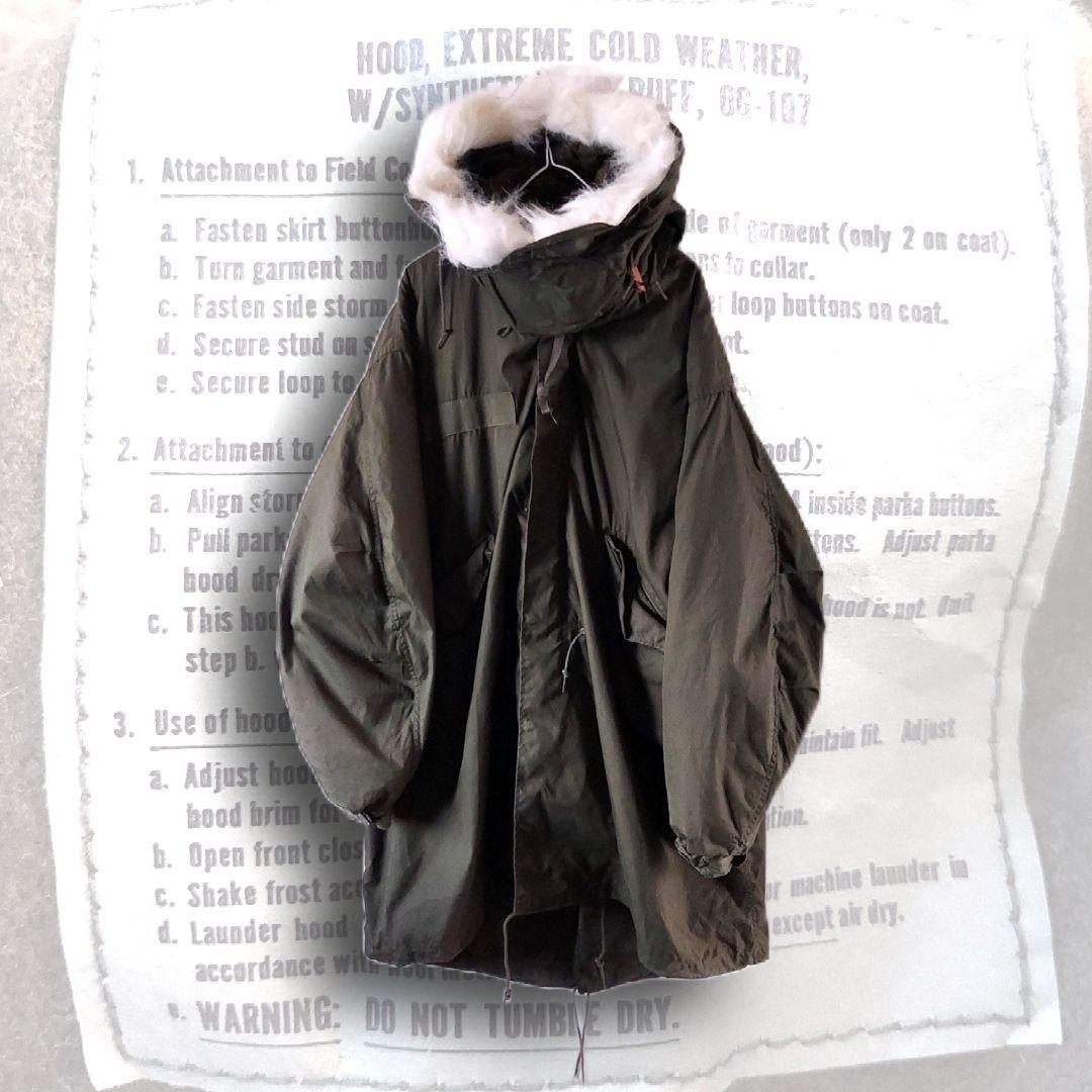 実物70s80s US army M65フイッシュテールフルセットM OG107