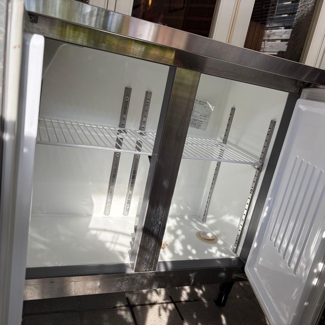 山崎　冷凍冷蔵庫 LCU-151PE-E 100V 訳あり 2021年式