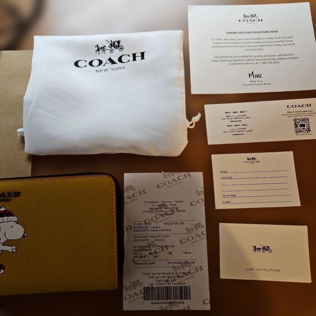 ⭐COACH X PEANUTS スヌーピー 長財布