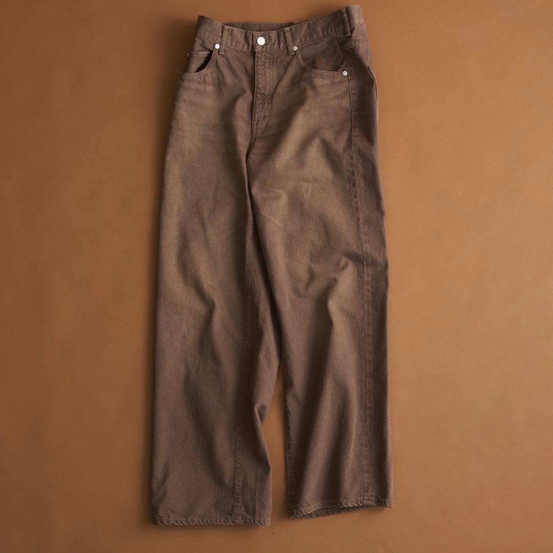 新品同様PUBLIC TOKYO 岡山デニム リラックスワイドストレートデニム3