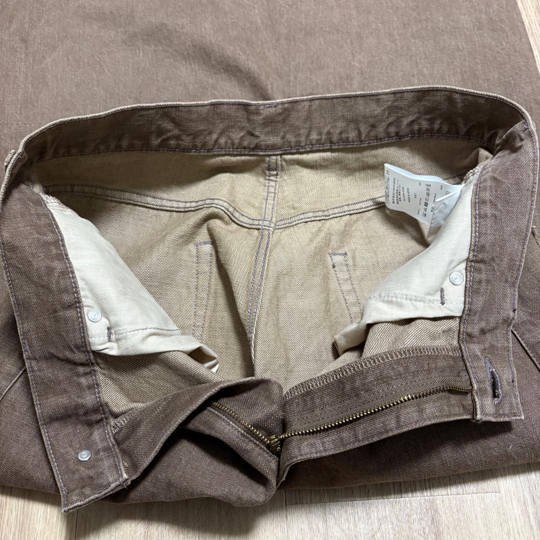 新品同様PUBLIC TOKYO 岡山デニム リラックスワイドストレートデニム3